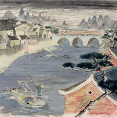 Elaine Haxton (1909–1999) Flower Bridge at Kwei-Lin 1956