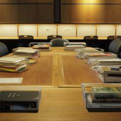 Uncovering manuscript collections in the Fryer Library teaching space. Photo by Andrew Yeo.