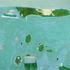 Painting of Moreton Bay by Charles Callins