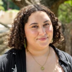 Headshot of UQ Art Museum Education Producer Logan Bobongie